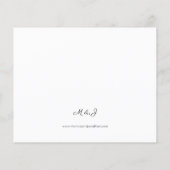 Budget zwart-wit moderne 1 bruiloft flyer (Achterkant)