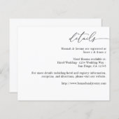 Budget zwart-wit moderne kalligrafie 3 - Gegevens (Voorkant / Achterkant)