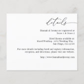 Budget zwart-wit moderne kalligrafie 3 - Gegevens Flyer (Voorkant)