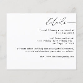 Budget zwart-wit moderne kalligrafie 3 - Gegevens Flyer