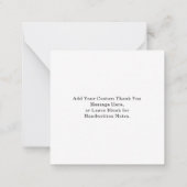 Budget Zwart-wit Paar Portret Dank u Notitiekaartje (Achterkant)