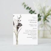 Budget Zwart & Wit Vloer Huwelijksceremonie Progra (Staand voorkant)