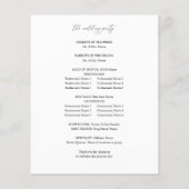 Budget Zwart & Wit Vloer Huwelijksceremonie Progra (Achterkant)