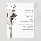 Budget Zwart & Wit Vloer Huwelijksceremonie Progra (Voorkant)