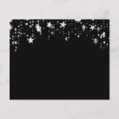 Budget zwart zilver foto verjaardag Save the Date (Achterkant)