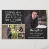 Budget zwarte Bijbel Verse Afstuderen Foto Collage (Voorkant)