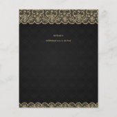 BUDGET Zwarte Gouden Kant Elegante Trouw (Achterkant)