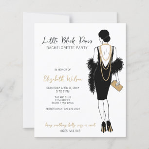 Budget Zwarte Jurk Hoge Hakken Bachelorette Feest