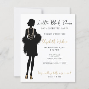 Budget Zwarte Jurk Hoge Hakken Bachelorette Feest