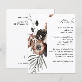 Budget Zwarte & Natuurlijke Bloem Boho Details