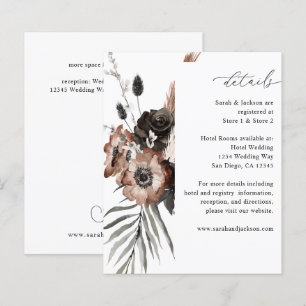 Budget Zwarte & Natuurlijke Bloem Boho Details