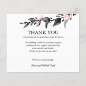 BUDGET ZWARTE PINK BLOEMWEDING DANK U (Voorkant)