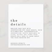 Budget zwarte witte bruiloft - Details Enclosure (Voorkant)