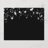 Budget zwarte zilveren sterren verjaardag save the (Achterkant)
