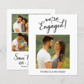 Budgetaankondiging van verloving en save-the-date (Voorkant / Achterkant)