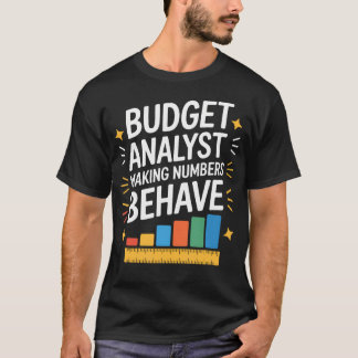 Budgetanalist Die Getallen Onder Controle Houdt Bo T-shirt