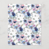 Budgetbasilicum groene en spun Sugar Blue uitnodig (Achterkant)