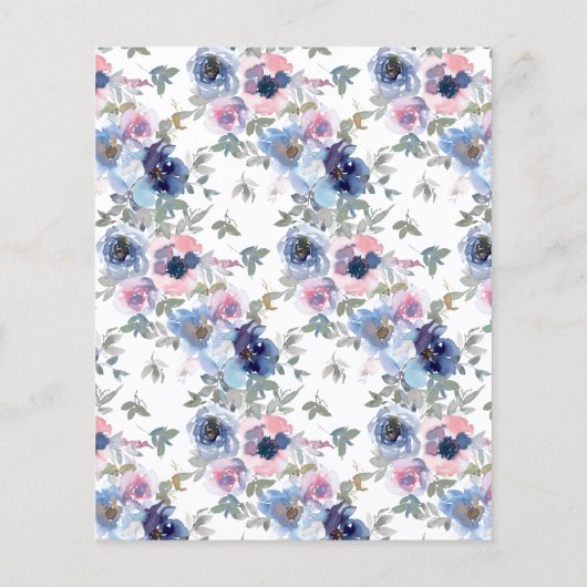 Budgetbasilicum groene en spun Sugar Blue uitnodig (Achterkant)