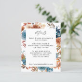 Budgetbeige en usty Blue Floral - Gegevens (Staand voorkant)