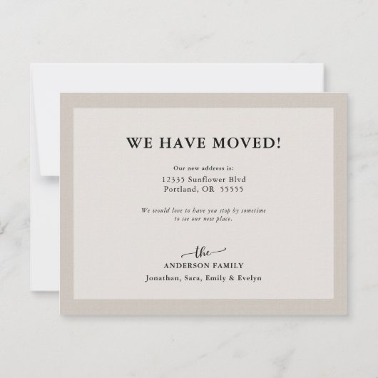 Budgetbewegende aankondigingskalligrafie (Achterkant)