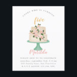 budgetbewerkbare verjaardagstaart uitnodiging flyer<br><div class="desc">feestje voor verjaardagstaart. Een mooi geschilderd verjaardagstaart ontwerp. Bewerk de leeftijd om aan uw tijd te passen</div>