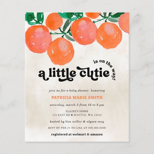 Budgetbezuiniging is op weg naar Oranje Baby showe (Voorkant)