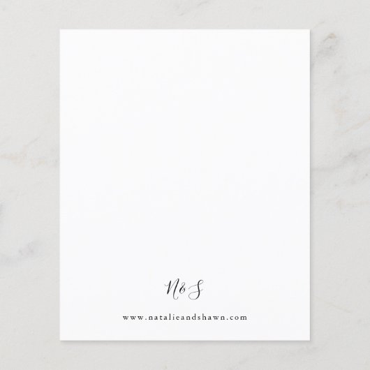 Budgetbladeren en excentrieke bruiloft met eucalyp (Achterkant)