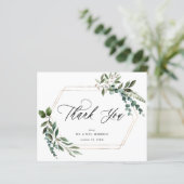 Budgetbladeren & Eucalyptus Gold Hartelijk dank (Staand voorkant)