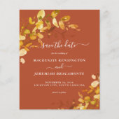 budgetbranden Oranje botanische foto Opslaan datum Flyer (Voorkant)