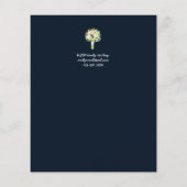 Budgetdag van de Trouwdag Tijdschema Moderne Uitno (Achterkant)