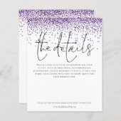 Budgetdetails Paarse Glitter Enclosure (Voorkant / Achterkant)