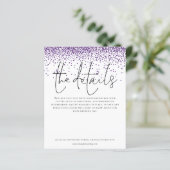 Budgetdetails Paarse Glitter Enclosure (Staand voorkant)