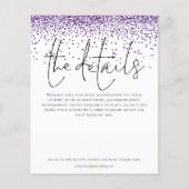 Budgetdetails Paarse Glitter Enclosure (Voorkant)