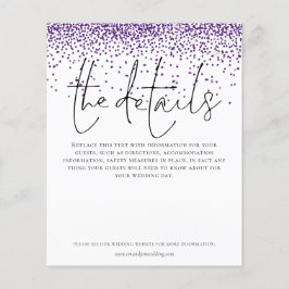 Budgetdetails Paarse Glitter Enclosure