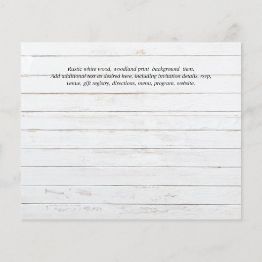 BUDGETFOTO Herdenking van het leven UITNODIGINGEN (Achterkant)