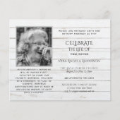 BUDGETFOTO Herdenking van het leven UITNODIGINGEN (Voorkant)