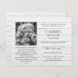 BUDGETFOTO Herdenking van het leven UITNODIGINGEN