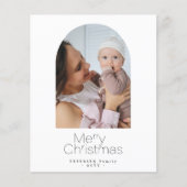 Budgetfoto minimalistisch kerstfeestdag Kaart (Voorkant)