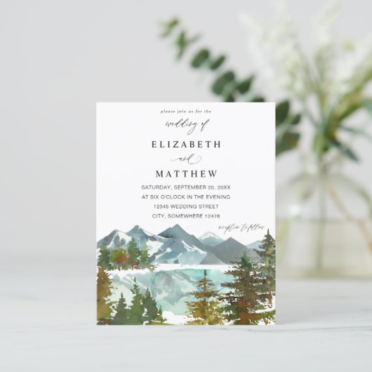 Budgetgebergten en -bomen Rustic Wedding (Staand voorkant)