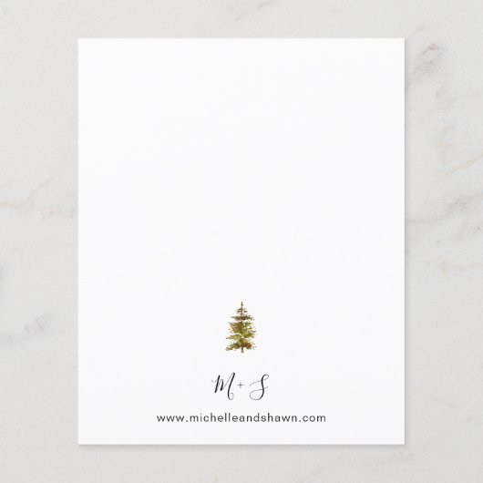 Budgetgebergten en -bomen Rustic Wedding (Achterkant)