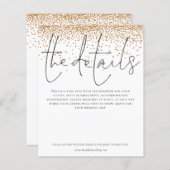 Budgetgegevens Gold Glitter Enclosure (Voorkant / Achterkant)