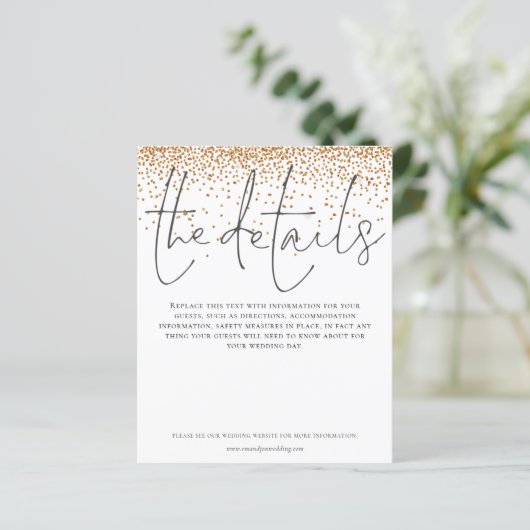 Budgetgegevens Gold Glitter Enclosure (Staand voorkant)