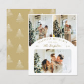 Budgetgelukkigste Feestdagen | Gold 3 fotocollage (Voorkant / Achterkant)