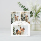 Budgetgelukkigste Feestdagen | Gold 3 fotocollage (Staand voorkant)