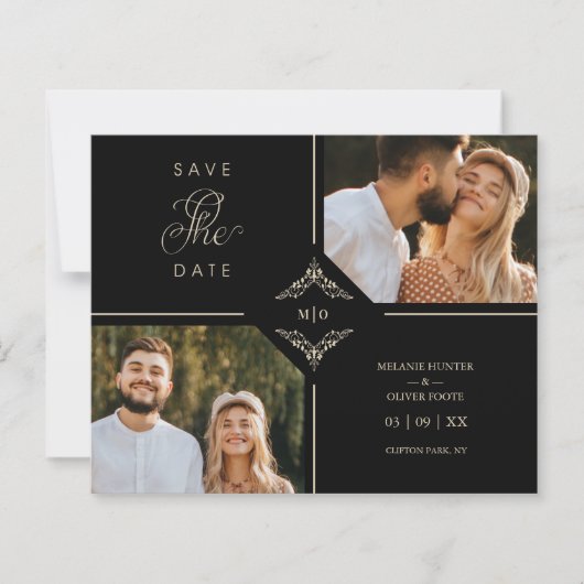 Budgetgesofisticeerde Vlurige Initialen voor bruil (Voorkant)