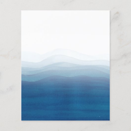 Budgetgoud en blauwe Waterverf verrassingsdag (Achterkant)