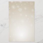 Budgetgoudsneeuwvlokken wintertrouwuitnodiging (Achterkant)