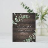 budgetgroen Eucalyptus foliage rustig donker hout (Staand voorkant)