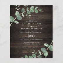 budgetgroene eucalyptus dark wood rustige bruiloft