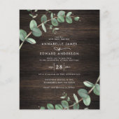 budgetgroene eucalyptusbladerhout - bruiloft met d flyer (Voorkant)